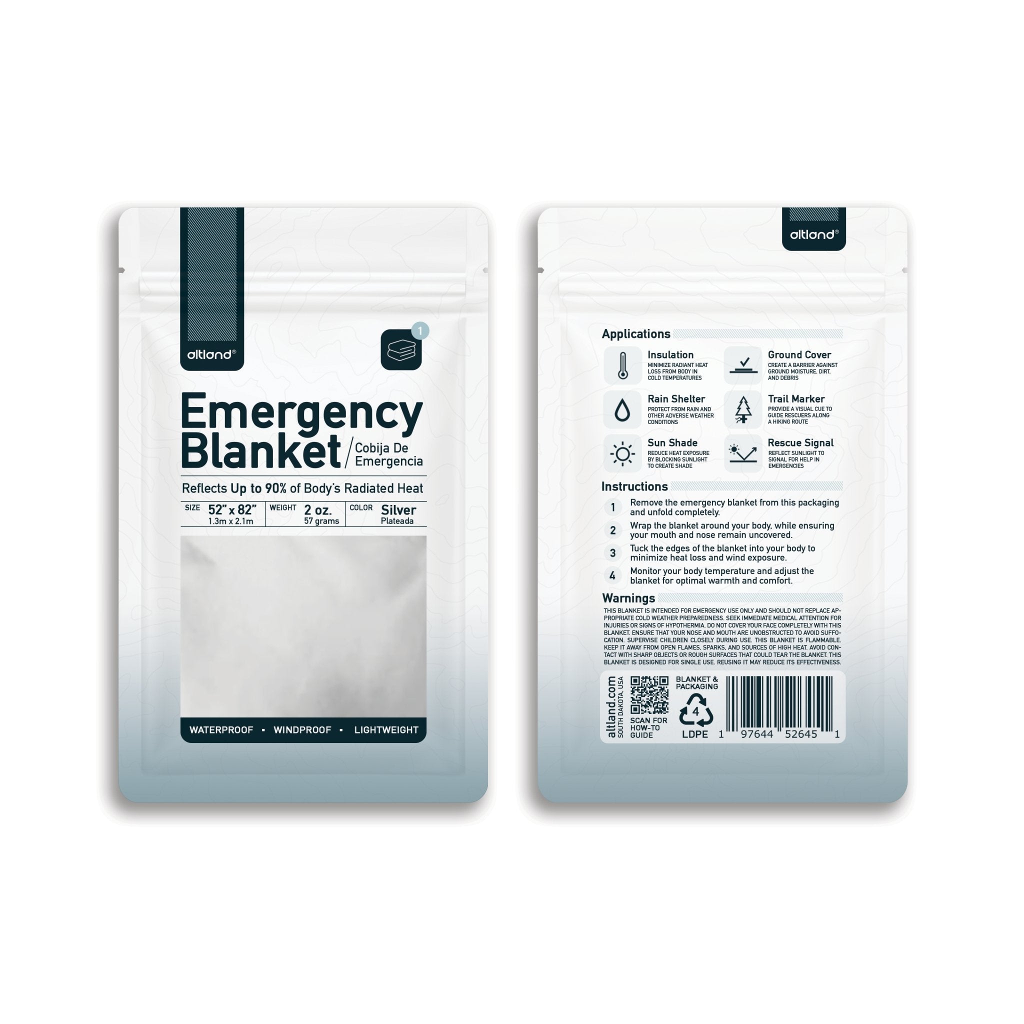 25 Pack of Emergency Blankets